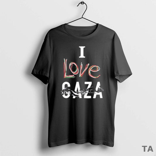 Top I Love Gaza T Shirt Sweater Hoodie, Sweatshirt | InkThreadWorks.com