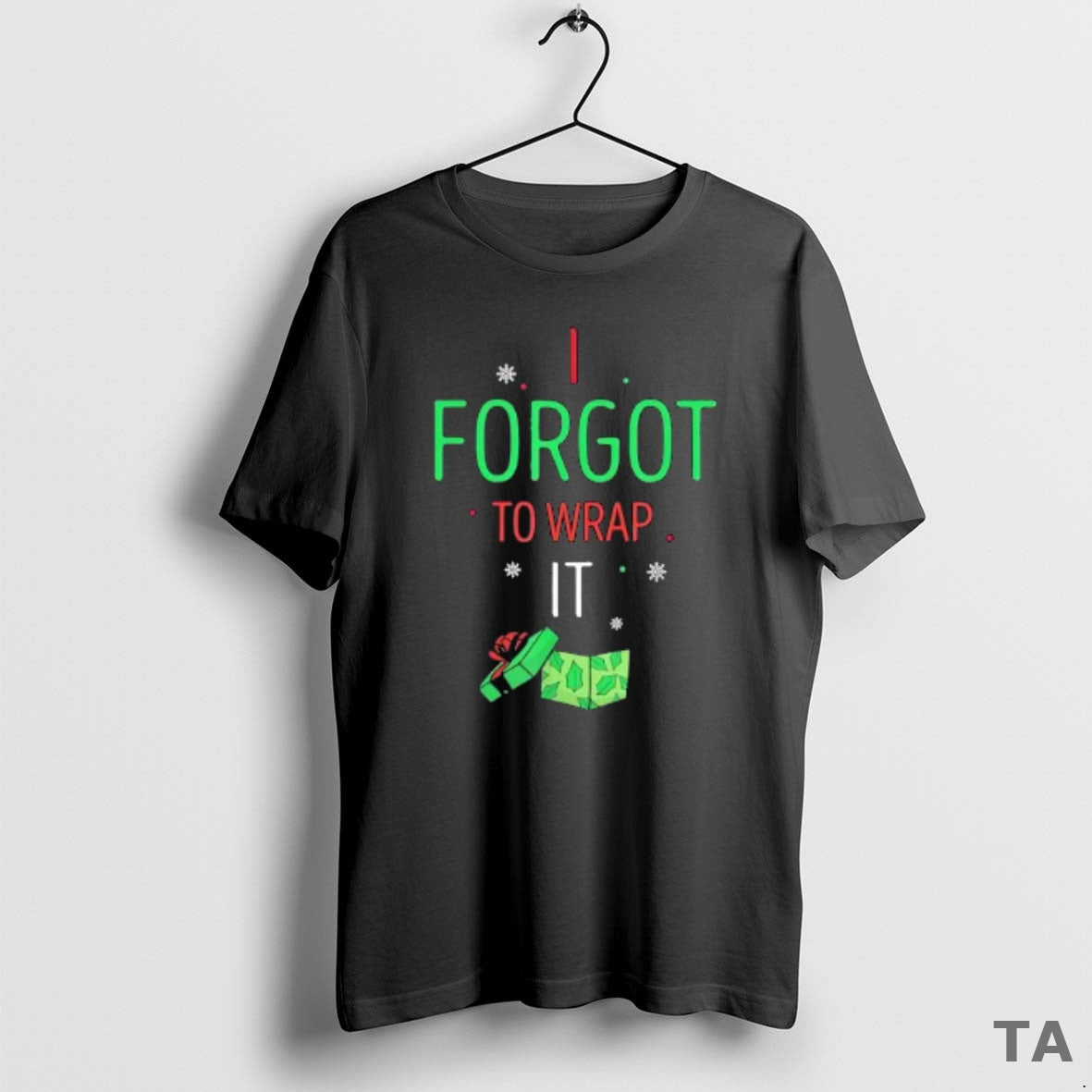 Top I Forgot To Wrap It Moment Christmas Gift Box T Shirt Sweater Hoodie, Sweatshirt | InkThreadWorks.com