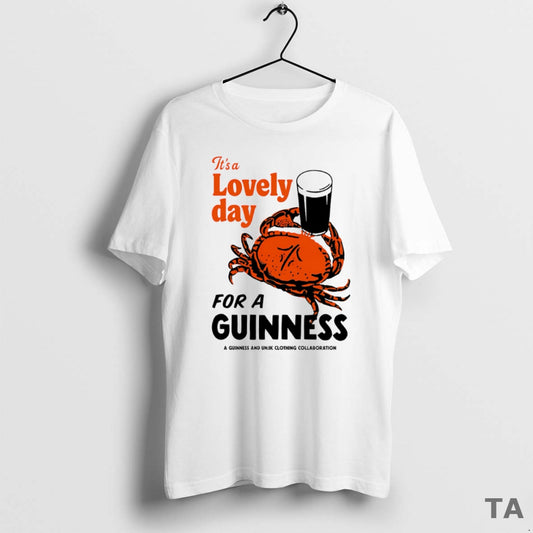 Top Its A Lovely Day For Guinness Guinness Crab T Shirt Sweater Hoodie, Sweatshirt | InkThreadWorks.com