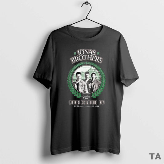 Top Jonas Brothers Greetings From Long Island Ny December 21 T Shirt Sweater Hoodie, Sweatshirt | InkThreadWorks.com