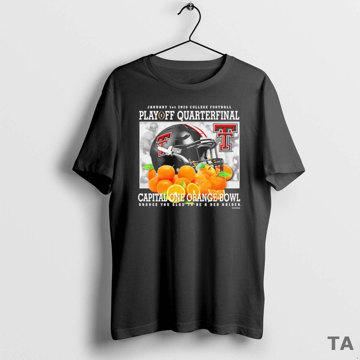Top Playoff Quarterfinal Capital One Orange Bowl 2026 Texas Tech Red Raiders Helmet T-Shirts, Hoodie, Sweatshirt
