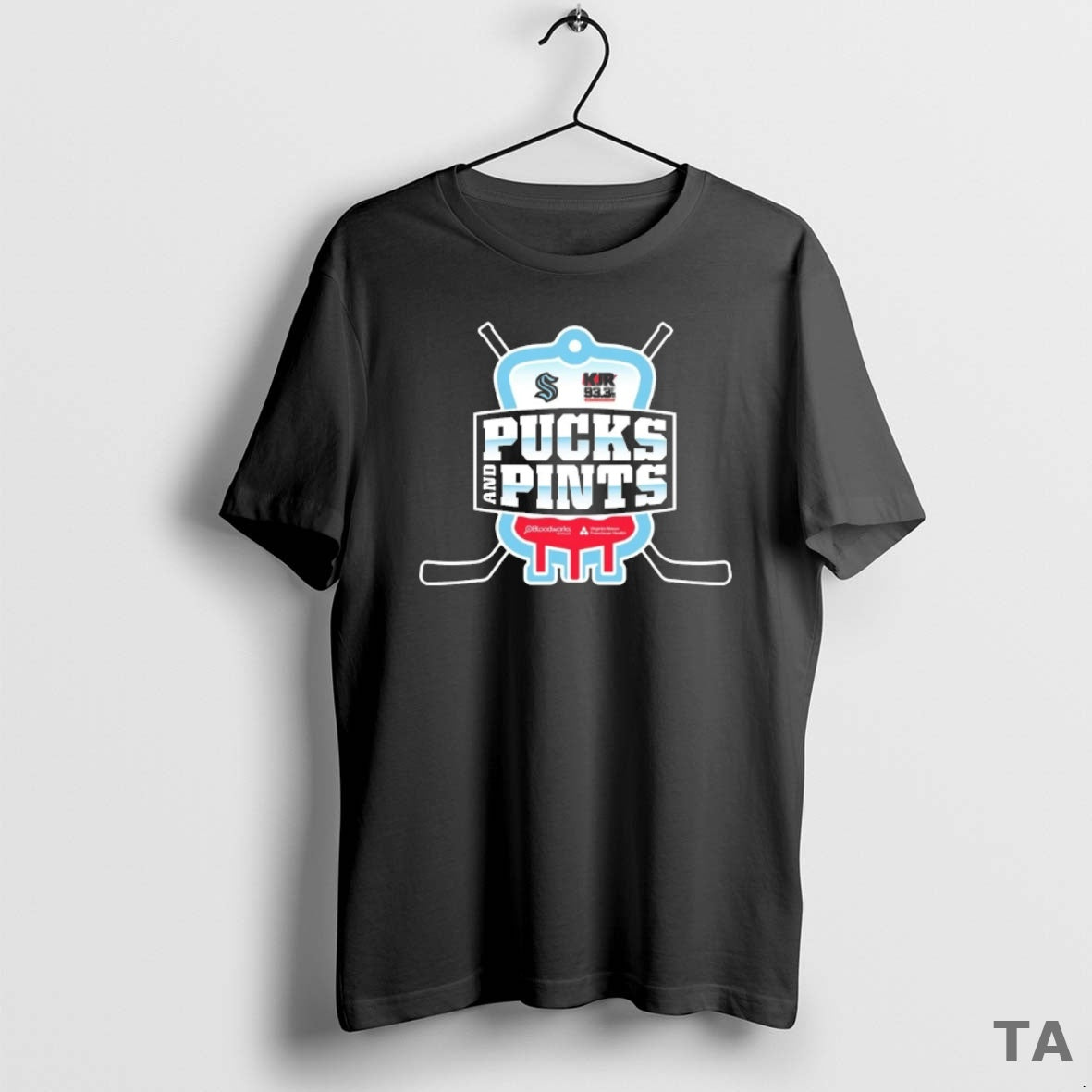 Top Pucks And Pints Seattle Kraken Kjr 93 T Shirt Sweater Hoodie, Sweatshirt | InkThreadWorks.com