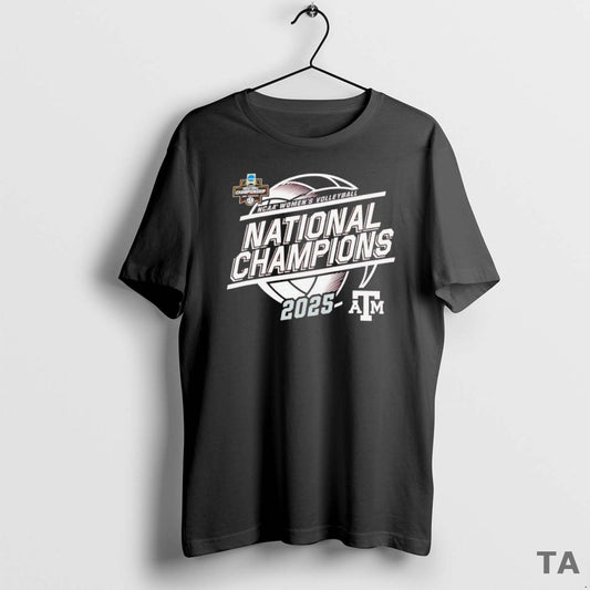 Top Texas A And M Aggies 2025 Ncaa Womens Volleyball National Champions Logo T-Shirts, Hoodie, Sweatshirt
