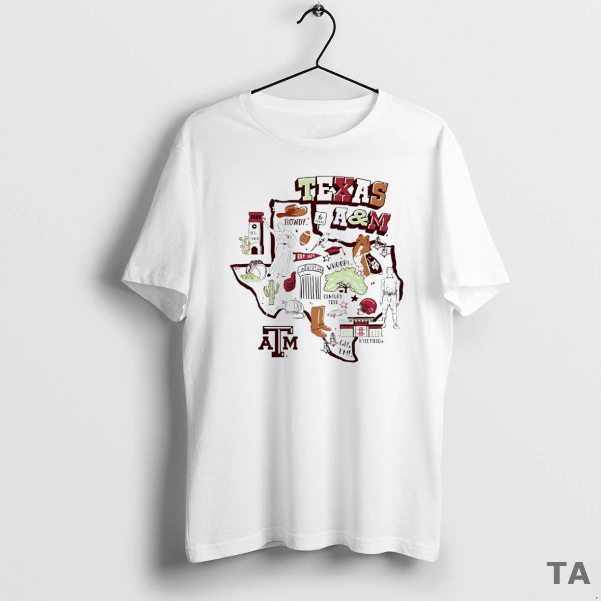 Top Texas A And M Aggies Football State Map Circle T Shirt Sweater Hoodie, Sweatshirt | InkThreadWorks.com