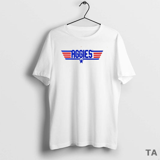Top Texas A And M Aggies X Top Gun Logo Parody Circle T Shirt Sweater Hoodie, Sweatshirt | InkThreadWorks.com