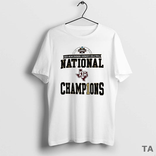 Top Texas Am Aggies 2025 Ncaa Volleyball National Champions Locker Room T Shirt Sweater Hoodie, Sweatshirt