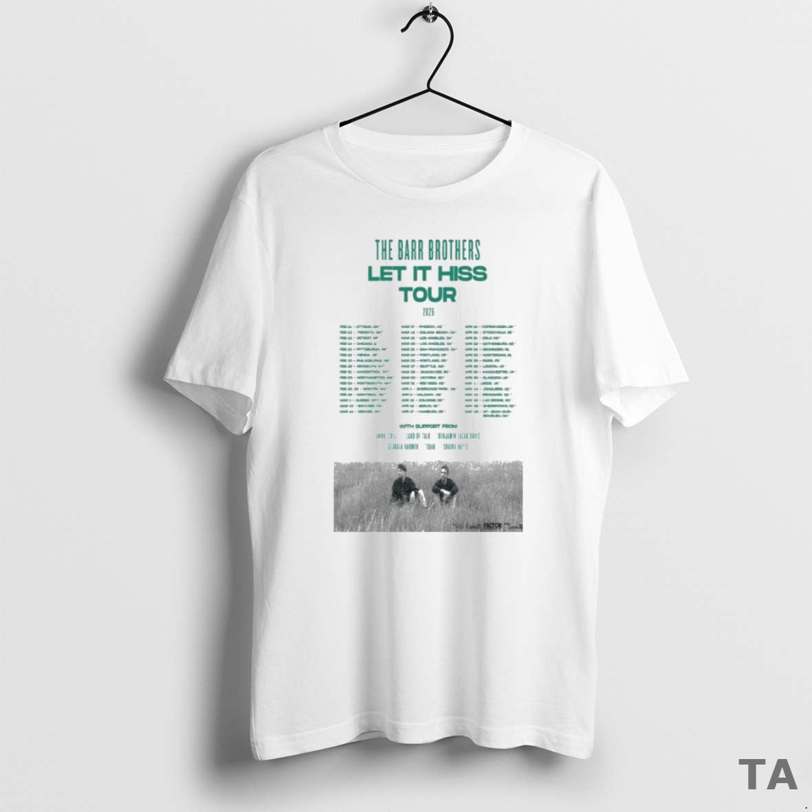 Top The Barr Brothers Let It Hiss Tour 2026 Dates T Shirt Sweater Hoodie, Sweatshirt | InkThreadWorks.com