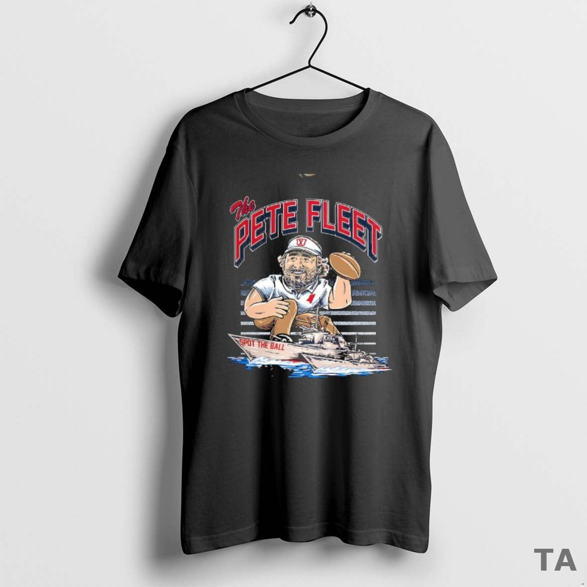 Top The Pete Fleet Curved Spot The Ball Football Mascot T Shirt Sweater Hoodie, Sweatshirt | InkThreadWorks.com