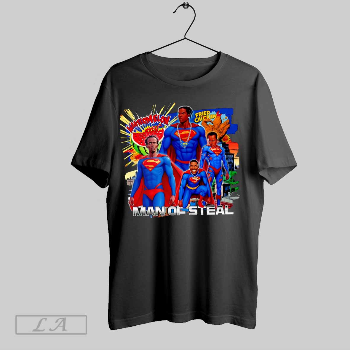 Top Watermelon Fried Chicken Man Of Steal Shirt T Shirt