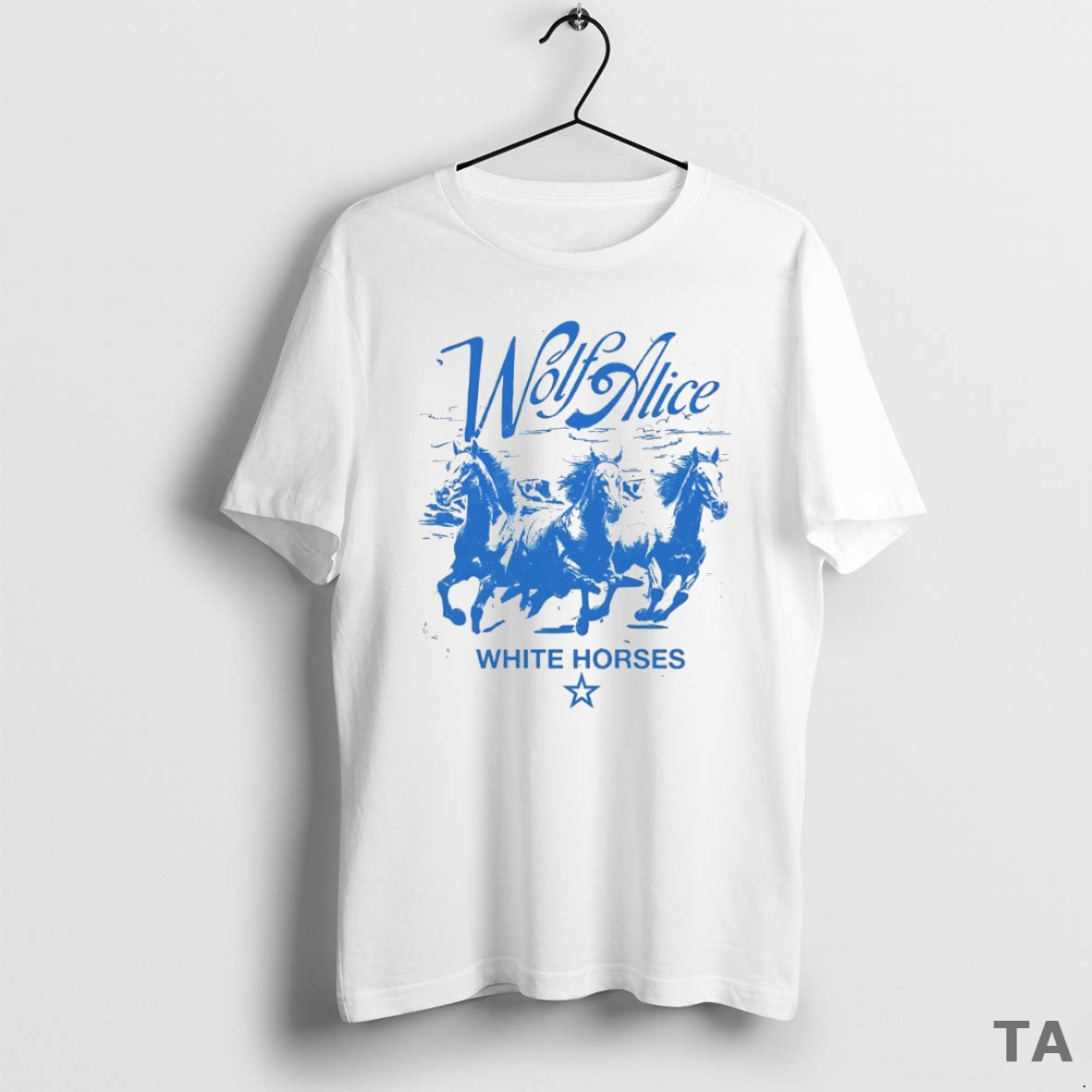 Top Wolf Alice White Horses Circle T Shirt Sweater Hoodie, Sweatshirt | InkThreadWorks.com