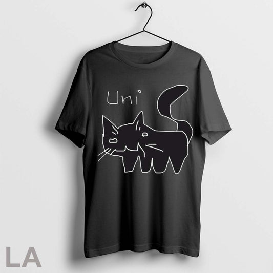 Top Youni Uni Doodle Cat T Shirt