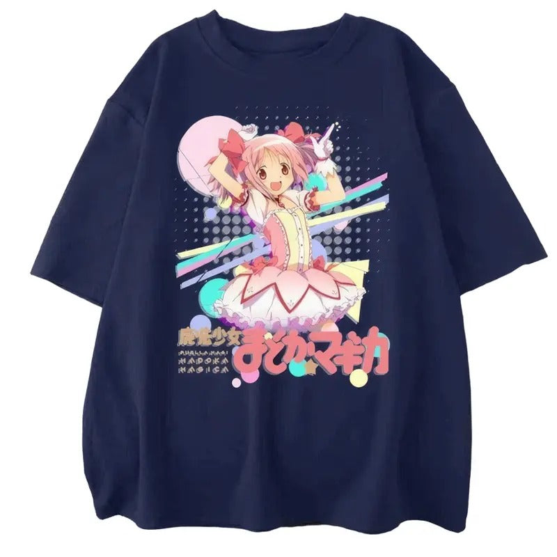 Top-notch Madoka Magica Anime Unisex Tees - Ultimate Art Collection