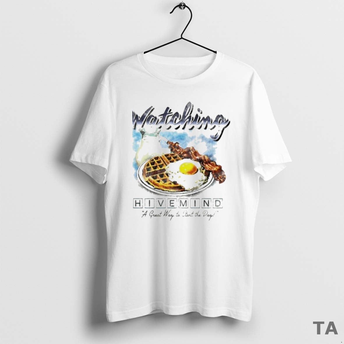 Top Watching Hivemind A Great Way To Start The Day Breakfast T Shirt Sweater Hoodie, Sweatshirt | InkThreadWorks.com