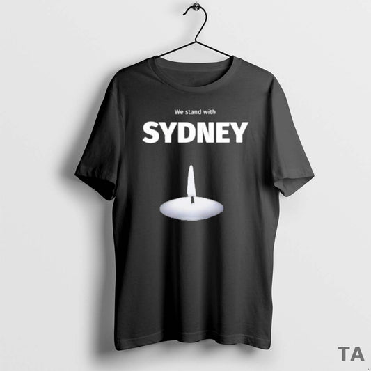 Top We Stand With Sydney 2025 T Shirt Sweater Hoodie, Sweatshirt | InkThreadWorks.com