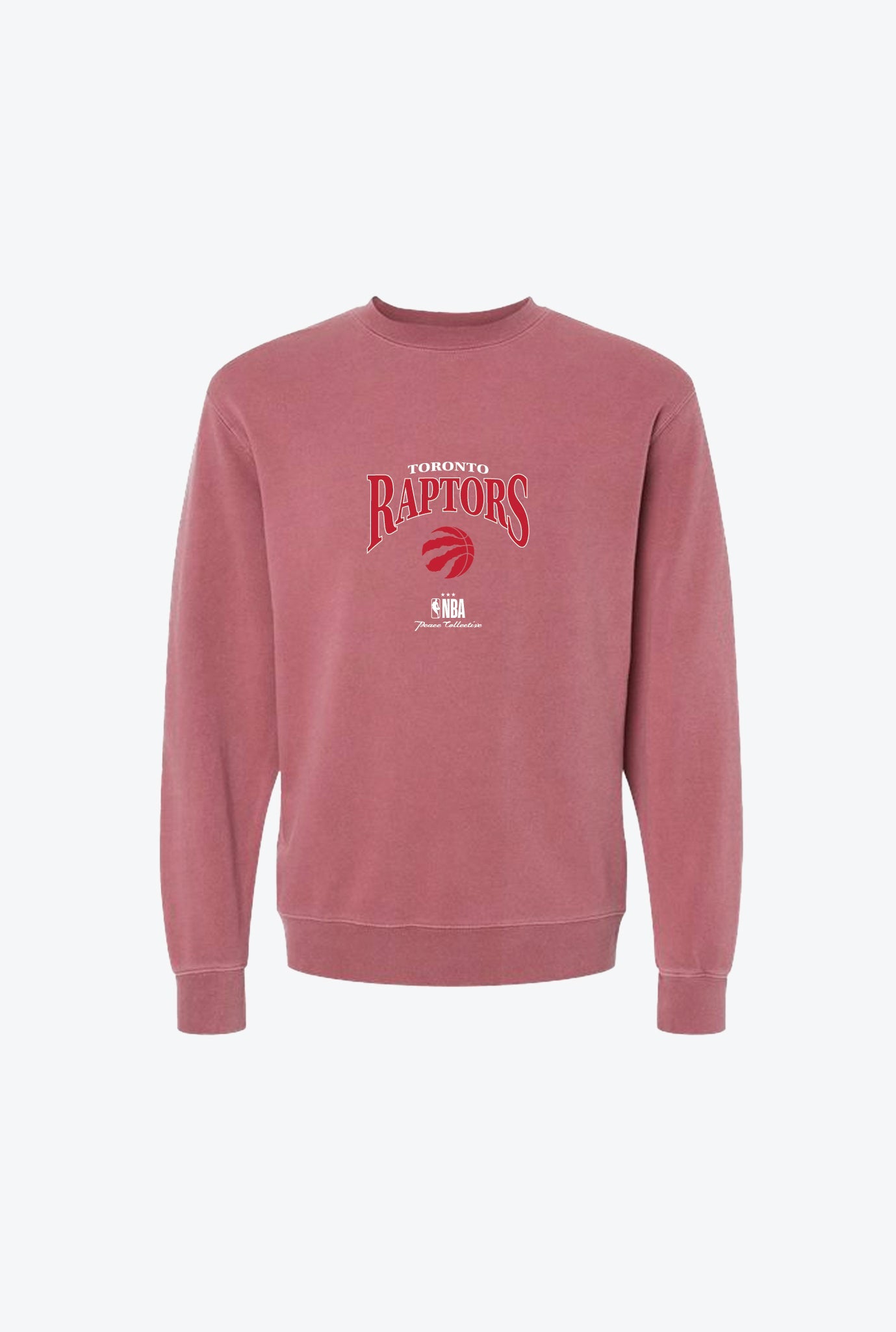 Toronto Raptors Vintage Embroidered Crewneck - Red