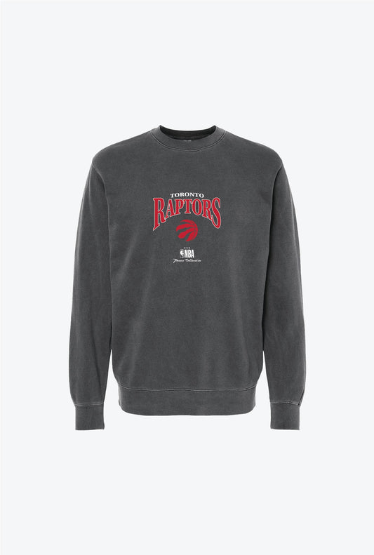 Toronto Raptors Vintage Embroidered Crewneck - Black