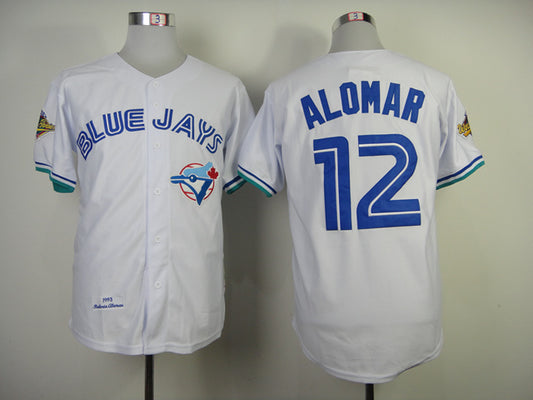 Toronto Blue Jays #12 Blue Jays 12 White 1993 Retro