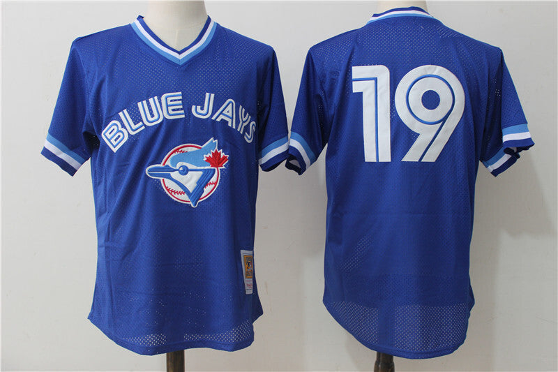 Toronto Blue Jays #19 Jose Bautista Mesh Throwback