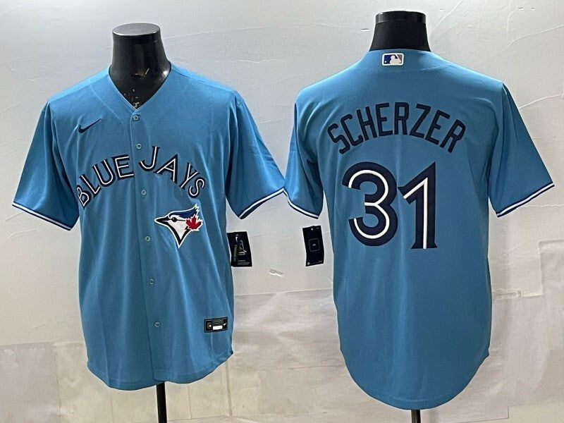 Toronto Blue Jays #31 Max Scherzer Blue Jays Adult Style 1