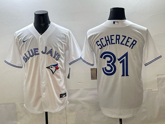 Toronto Blue Jays #31 Max Scherzer Blue Jays Adult Style 3