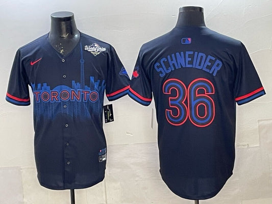 Toronto Blue Jays #36 Davis Schneider Blue Jays Adult Style 2