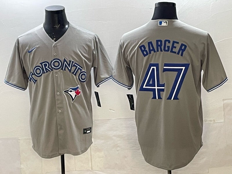 Toronto Blue Jays #47 Addison Barger Grey Blue Jays Adult