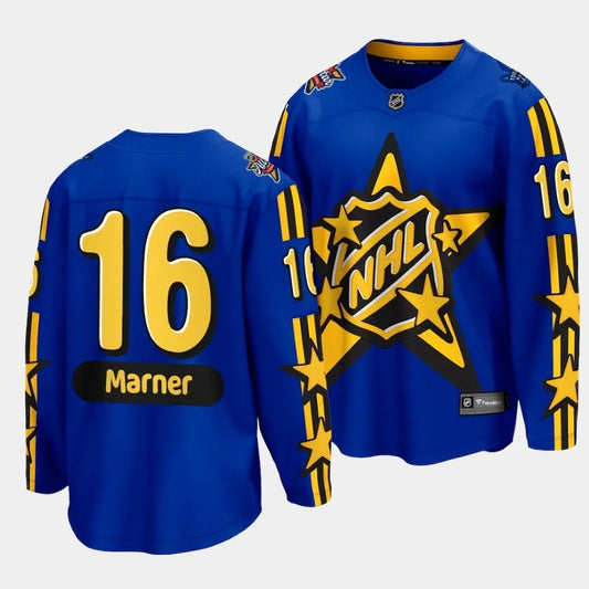 Toronto Maple Leafs #16 Mitch Marner 2024 NHL All-Star Blue Jersey Style 2