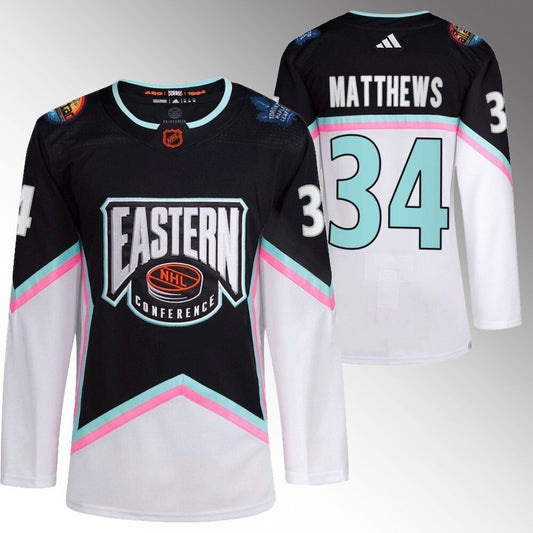 Toronto Maple Leafs #34 Auston Matthews 2023 NHL All-Star Black Eastern Conference Jersey