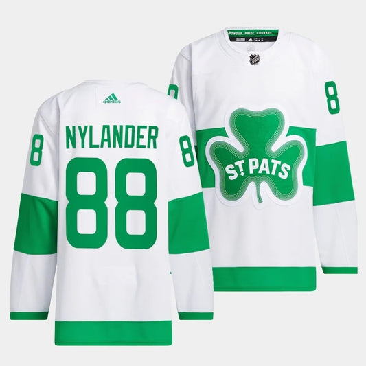 Toronto Maple Leafs #88 William Nylander 2024 St. Patricks Alternate Authentic Jersey