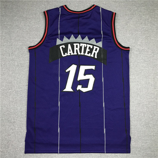 Toronto Raptors #15 Vince Carter MN Raptors 15 Purple Big Dragon Style 1