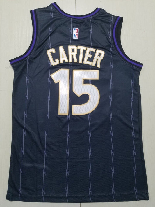 Toronto Raptors #15 Vince Carter Raptors 15 Black City s-xxl Style 1