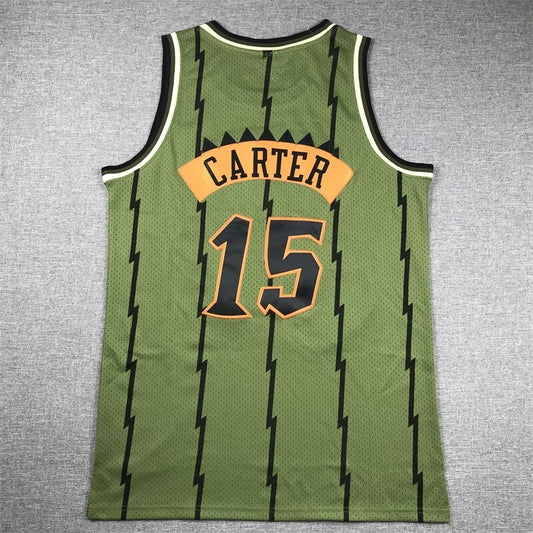 Toronto Raptors #15 Vince Carter Raptors 15 Green s-xxl Style 3