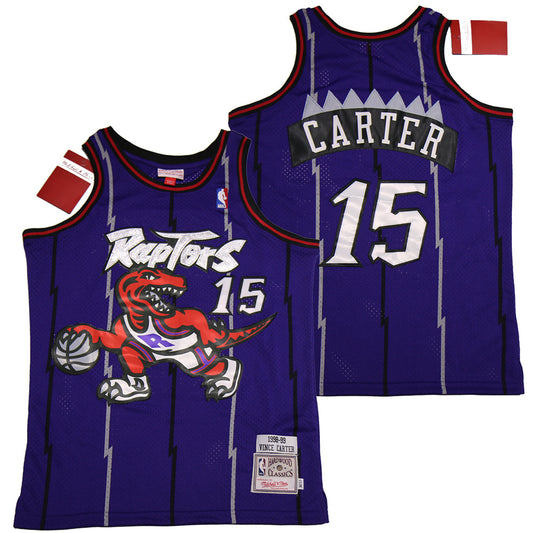 Toronto Raptors #15 Vince Carter Raptors 15 Purple Retro
