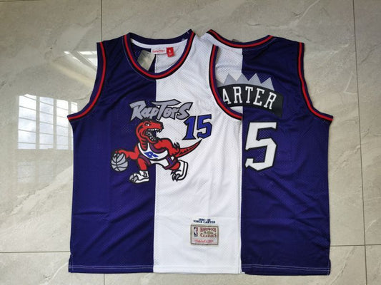 Toronto Raptors #15 Vince Carter Raptors 15 Purple White Style 3