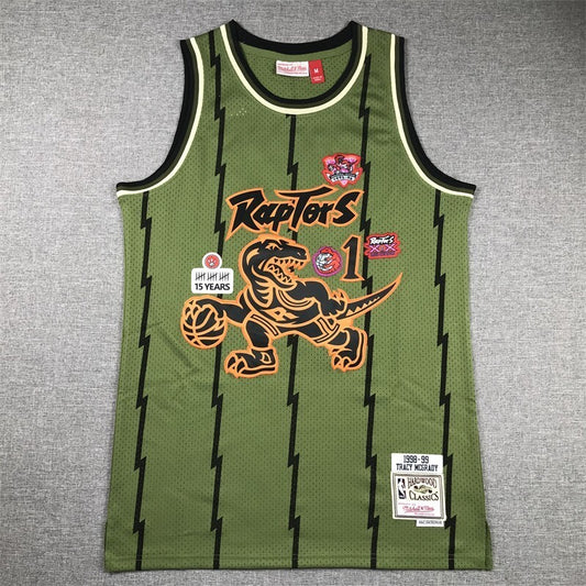 Toronto Raptors #1 Tracy Mcgrday Raptors 1 Green s-xxl Style 4