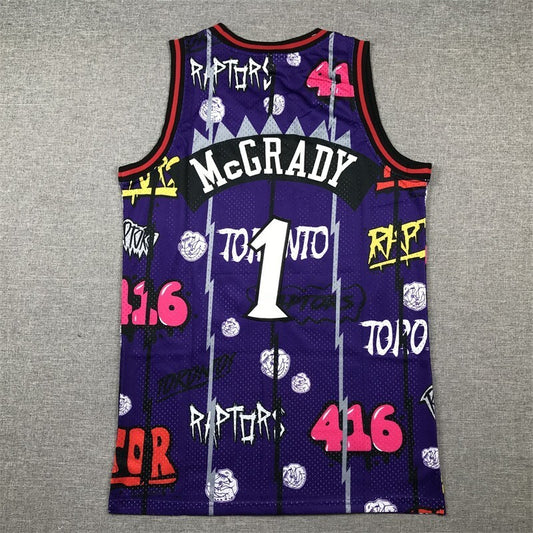 Toronto Raptors #1 Tracy Mcgrday Raptors 1 Purple s-xxl Style 1