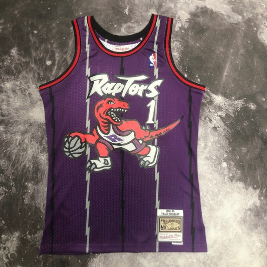 Toronto Raptors #1 Tracy Mcgrday sw Raptors 99 Season Purple 1 # McGrady Style 2