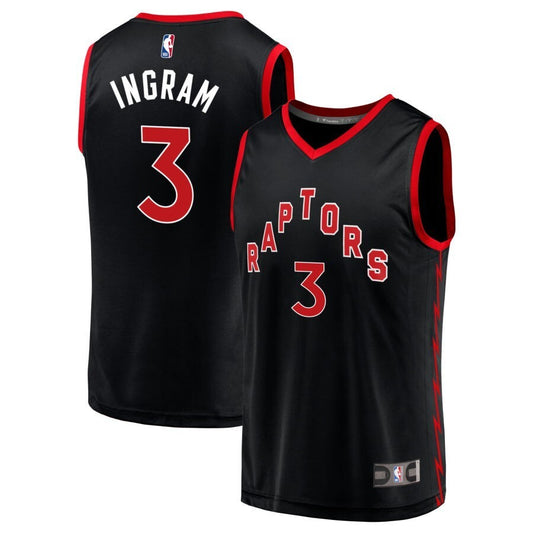 Toronto Raptors #3 Brandon Ingram Statement Edition - Black