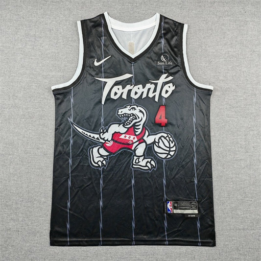 Toronto Raptors #4 Scottie Barnes 26 Raptors 4 Black City Edition (1)_[1]