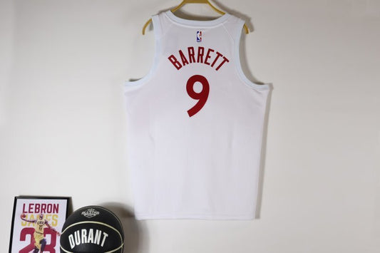 Toronto Raptors #9 RJ Barrett 23 Raptors White Style 1
