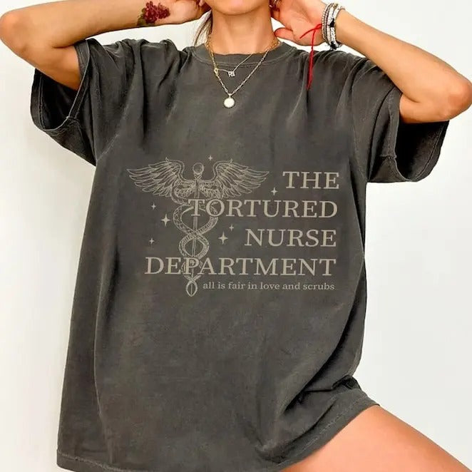 Tortured Nurses Department Shirt, Funny Nurse Shirt, Trending Nurse Memes, Registered Nurse, All is Fair T-shirt, Trendy...