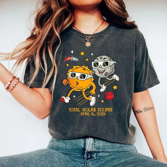 Total Solar Eclipse 2024 Funny Shirt, April 8th 2024 Shirt, Eclipse Event 2024 Shirt, Celestial Shirt, Solar Eclipse Sweatshirt, Funny Meme Shirt