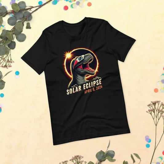Totality Dinosaur Shirt, Path of Totality Shirt, Dinosaur Astronomy Party, April 8 2024, Total Solar Eclipse shirt...