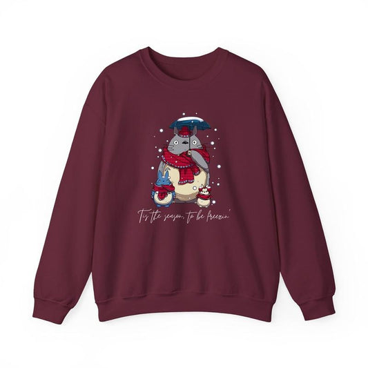 Totoro Christmas Sweatshirt, Studio Ghibli Shirt, Spirited Away, Miyazaki Hayao, Studio Ghibli Fans, Anime Christmas...
