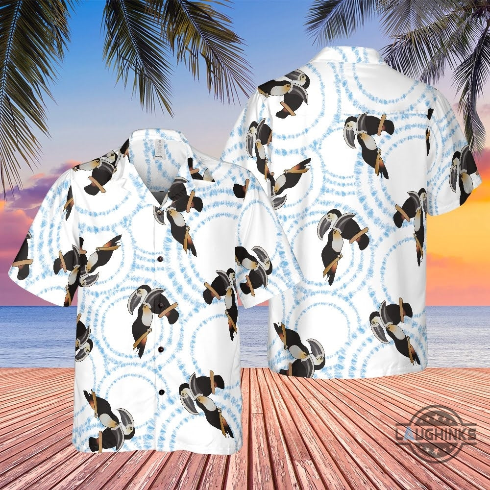 Toucan Bird Tyler Durden Hawaiian Shirt Brad Pitt Fight Club Aloha Beach Button Up Shirt