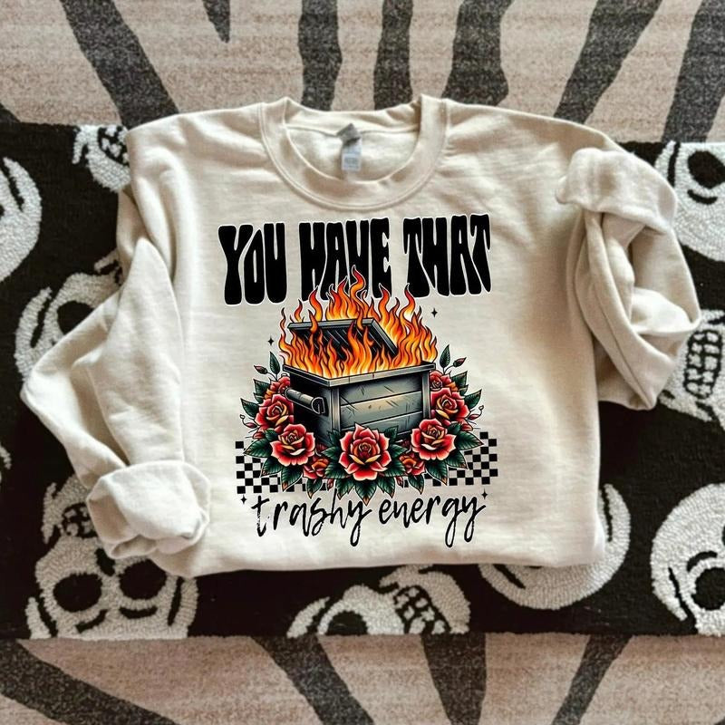 Trash Energy DTF Transfers - THIS IS NOT A SHIRT Hoodie, Sweatshirt | InkThreadWorks.com