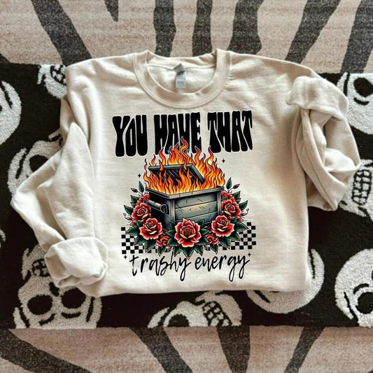 Trash Energy DTF Transfers - THIS IS NOT A SHIRT Hoodie, Sweatshirt | InkThreadWorks.com