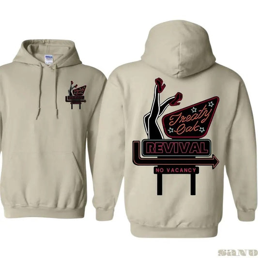 Treaty Oak Revival Neon Sign Hoodie , Retro No Vacancy, Treaty Oak Revival Hoodie, Warm Unisex Shirt, Available in All...