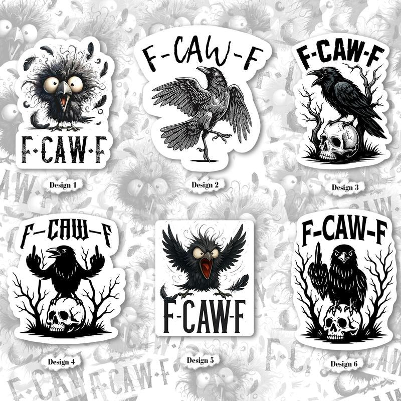 [Trending] Fcawf Stickers, Funny Stickers, Crow Raven