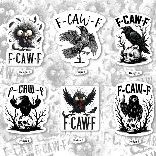 [Trending] Fcawf Stickers, Funny Stickers, Crow Raven